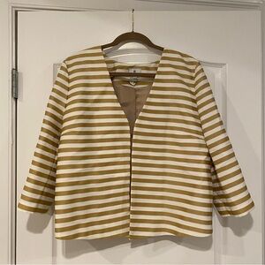 Susina Gold and White Striped Apparel